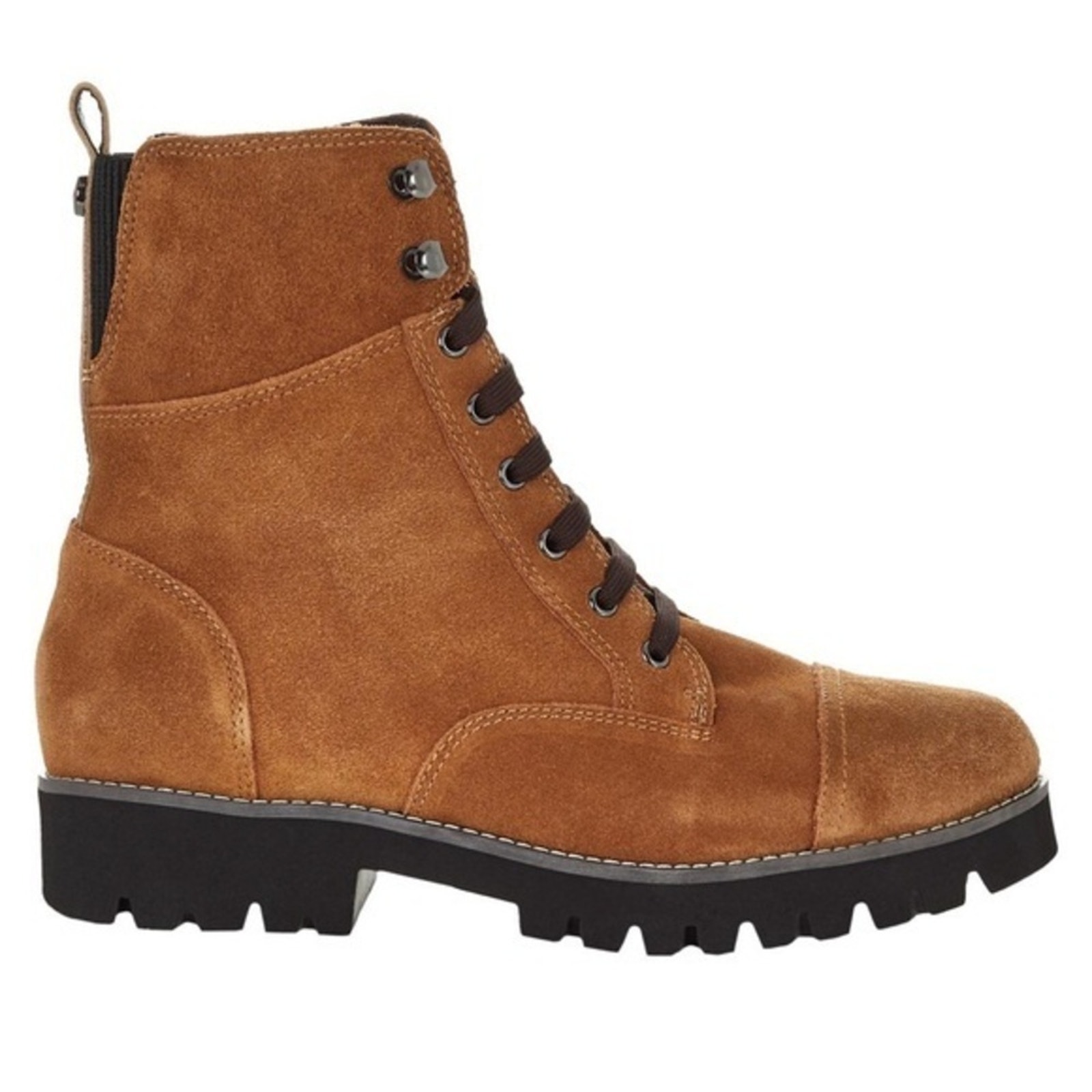 Donald Pliner Easecs Suede Lug Sole Lace Up Boot Sz 8.5